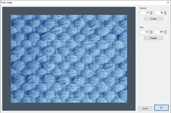 Janela Crop Image do Chasys Draw IES
