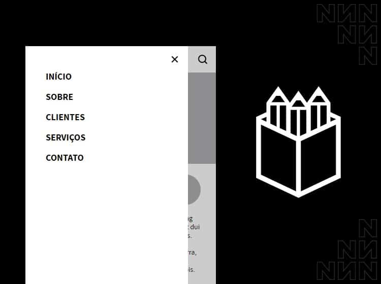 Como criar um menu lateral com efeito slide no Penpot