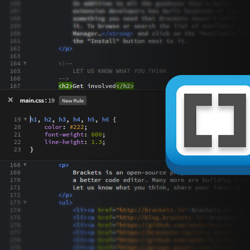 Como usar a Edição Rápida do Brackets – Videoaula