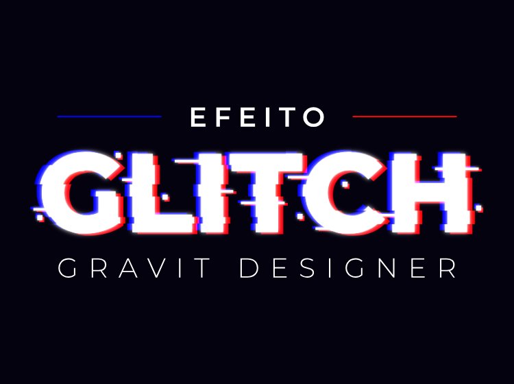 Texto glitch no Gravit Designer